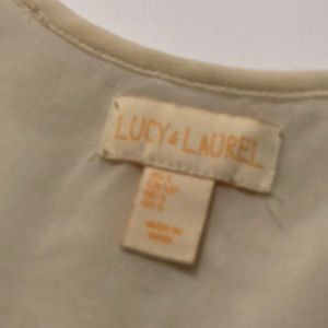 Anthropologie Tops - Anthropologie Lucy & Laurel Cream Beaded Crop Top Anthropologie Tops - Anthropologie Lucy & Laurel Cream Beaded Crop Top